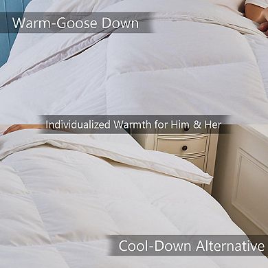 Duet Goose Comforter Individualized Warmth for Him & Her