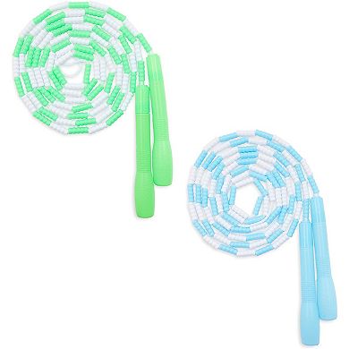 Beaded Jump Ropes for Kids, Skipping Toys in 4 Colors (9.35 Feet, 4 Pack)