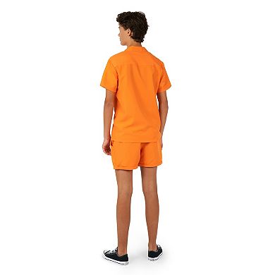 Boys 2-16 OppoSuits Orange Summer Top & Shorts Set
