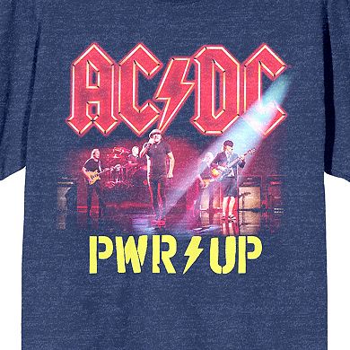 Juniors' ACDC PWR UP Concert Art Short Sleeve Graphic Tee