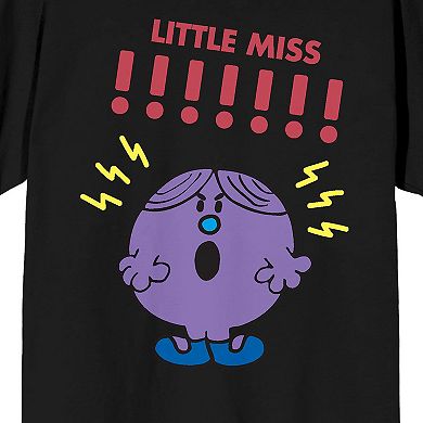 Juniors' Mr. Man And Little Miss Exclamation Short Sleeve Graphic Tee