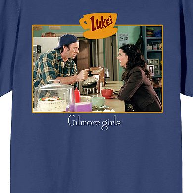 Juniors' Gilmore Girls Luke And Lorelei Graphic Tee