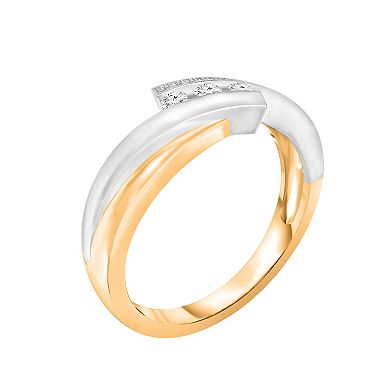 10k Two-Tone Gold 1/5 Carat T.W. Diamond Engagement Ring