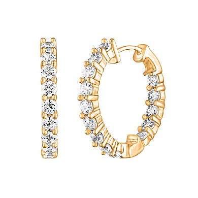 14k Yellow Gold 3 Carat T.W. Diamond Earrings