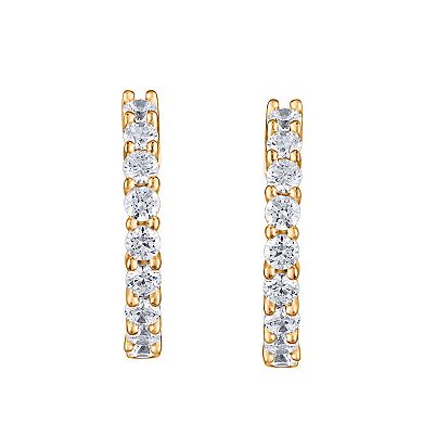 14k Yellow Gold 3 Carat T.W. Diamond Earrings