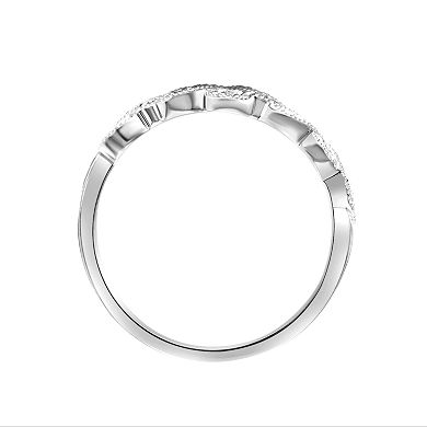 Love Always Sterling Silver Diamond Accent Anniversary Ring