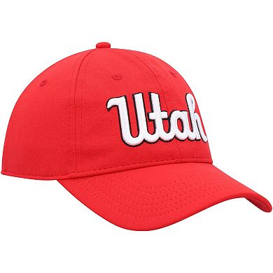 Men's Under Armour Red Utah Utes Throwback Iso-Chill Adjustable Hat