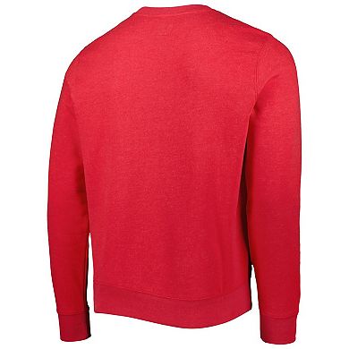 Men's '47 Heathered Red Tampa Bay Buccaneers Bypass Tribeca Pullover Sweatshirt