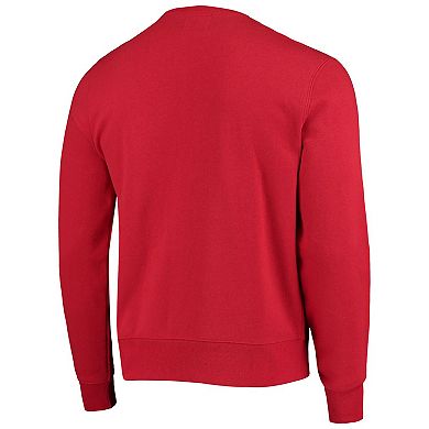 Men's '47 Red Tampa Bay Buccaneers Varsity Arch Headline Fleece Pullover Sweatshirt