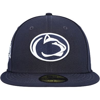 Men's New Era Navy Penn State Nittany Lions Patch 59FIFTY Fitted Hat