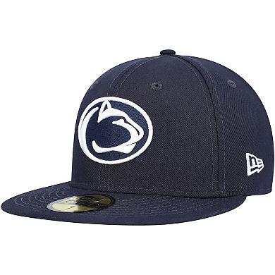 Men's New Era Navy Penn State Nittany Lions Patch 59FIFTY Fitted Hat