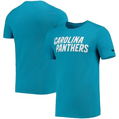 Men's Nike Blue Carolina Panthers Legend Wordmark Performance T-Shirt