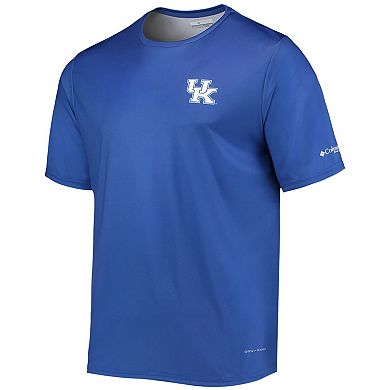 Men's Columbia Royal Kentucky Wildcats Terminal Tackle Omni-Shade T-Shirt
