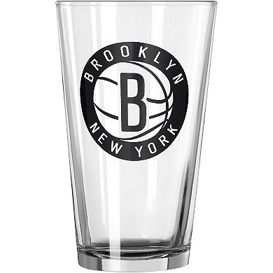 Brooklyn Nets 16oz. Team Wordmark Game Day Pint Glass
