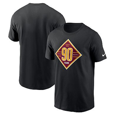 Men's Nike Black Washington Commanders 90th Anniversary T-Shirt