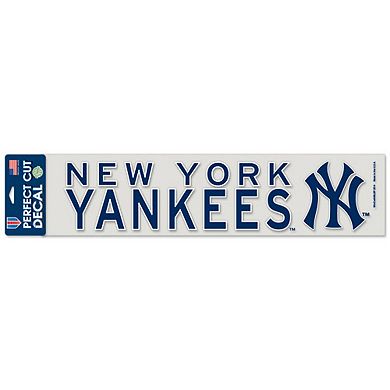WinCraft Navy New York Yankees 4" x 17" Die Cut Decal