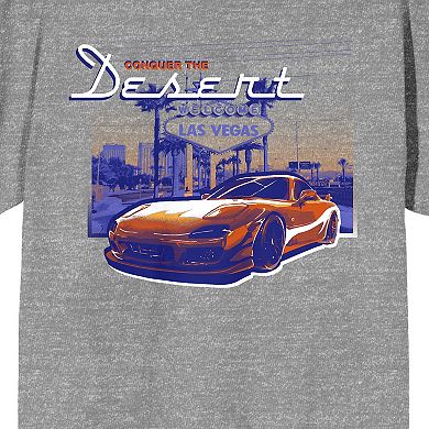 Men's Car Fanatic Conquer Desert Graphic Tee