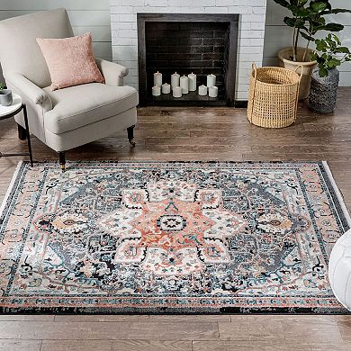 Well Woven Indira Minos Vintage Bohemian Floral Area Rug