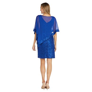 Women's R&M Richards Lace Poncho Dress