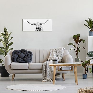 Stupell Home Decor Gazing Longhorn Cattle Canvas Wall Art