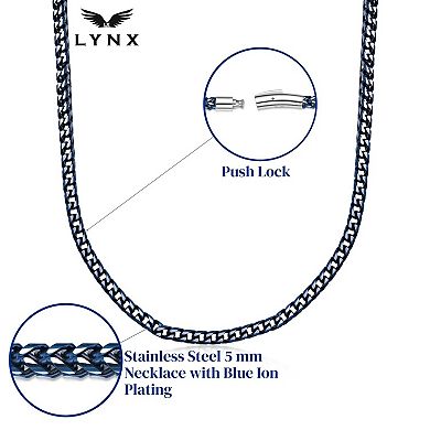 Men's LYNX Ion-Plated Stainless Steel Foxtail Chain Necklace