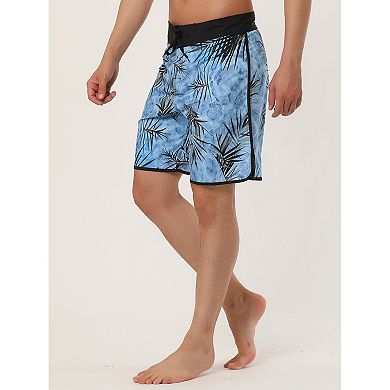Men's Shorts Drawstring Swim Shorts Printed Summer Board Shorts