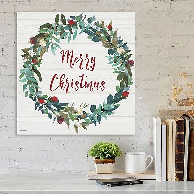 COURTSIDE MARKET Merry Christmas Canvas Wall Art