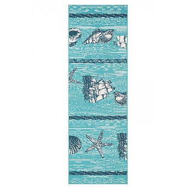 SUPERIOR Coastal Indoor / Outdoor Area Rug or Runner