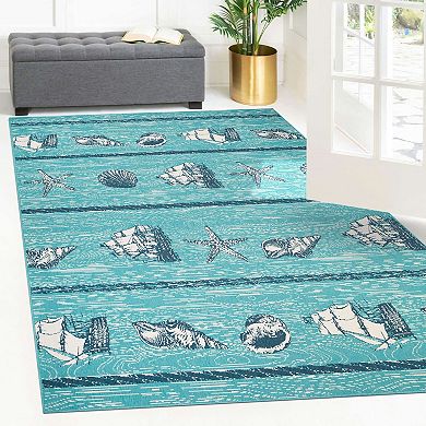 SUPERIOR Coastal Indoor / Outdoor Area Rug or Runner