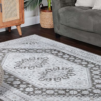 Superior Modern Abstract Polyester Indoor Area Rug