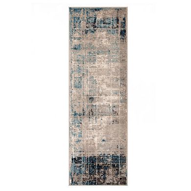 Superior Washed Abstract Indoor Area Rug or Runner