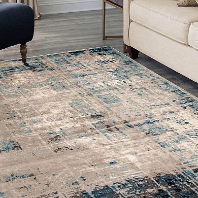 Superior Washed Abstract Indoor Area Rug or Runner
