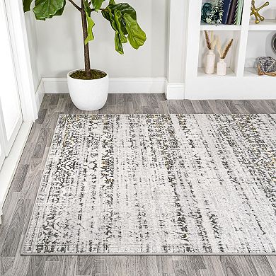 Jonathan Y Tidal Distressed Striped Area Rug