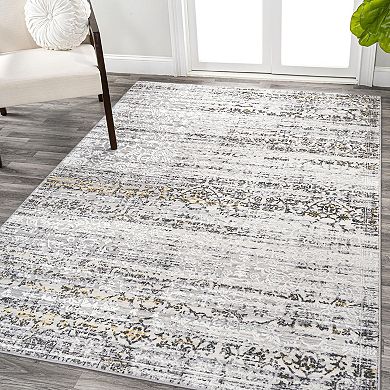 Jonathan Y Tidal Distressed Striped Area Rug