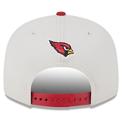 Men's New Era Stone/Cardinal Arizona Cardinals 2023 NFL Draft 9FIFTY Snapback Adjustable Hat