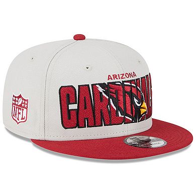 Men's New Era Stone/Cardinal Arizona Cardinals 2023 NFL Draft 9FIFTY Snapback Adjustable Hat