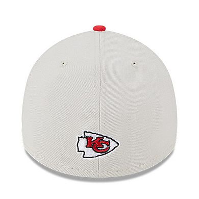 Men's New Era Stone/Red Kansas City Chiefs 2023 NFL Draft 39THIRTY Flex Hat