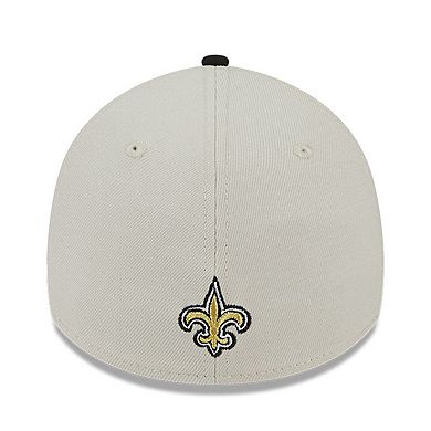 Men's New Era Stone/Black New Orleans Saints 2023 NFL Draft 39THIRTY Flex Hat