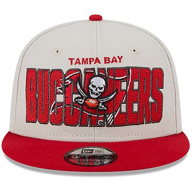 Men's New Era Stone/Red Tampa Bay Buccaneers 2023 NFL Draft 9FIFTY Snapback Adjustable Hat