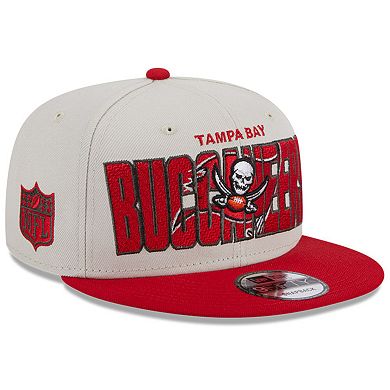 Men's New Era Stone/Red Tampa Bay Buccaneers 2023 NFL Draft 9FIFTY Snapback Adjustable Hat