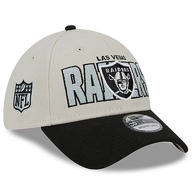 Men's New Era Stone/Black Las Vegas Raiders 2023 NFL Draft 39THIRTY Flex Hat