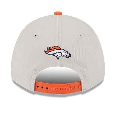 Men's New Era Stone/Orange Denver Broncos 2023 NFL Draft 9FORTY Adjustable Hat