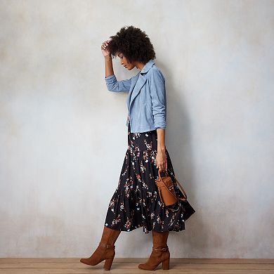 Women's LC Lauren Conrad Tiered Midi Skirt 