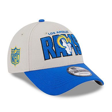 Men's New Era Stone/Royal Los Angeles Rams 2023 NFL Draft 9FORTY Adjustable Hat