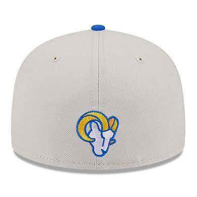 Men's New Era Stone/Royal Los Angeles Rams 2023 NFL Draft On Stage 59FIFTY Fitted Hat