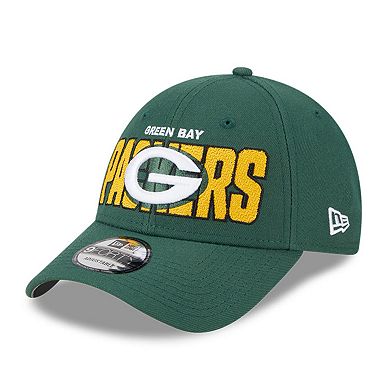 Men's New Era Green Green Bay Packers 2023 NFL Draft 9FORTY Adjustable Hat