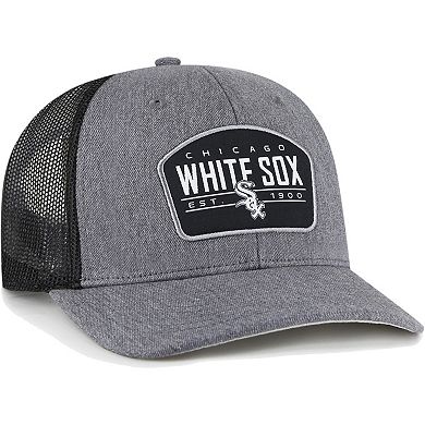 Men's '47 Charcoal Chicago White Sox Slate Trucker Snapback Hat