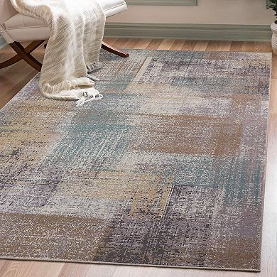 SUPERIOR Aria Brushstroke Abstract Area Rug or Runner