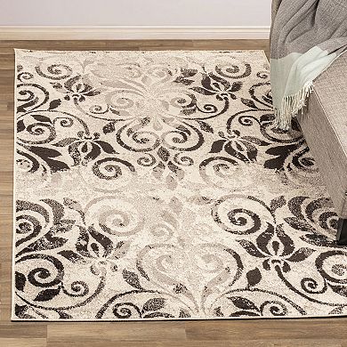 SUPERIOR Cuenlino Distressed Scroll Area Rug or Runner
