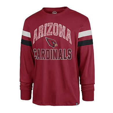 Men's '47 Cardinal Arizona Cardinals Irving Long Sleeve T-Shirt